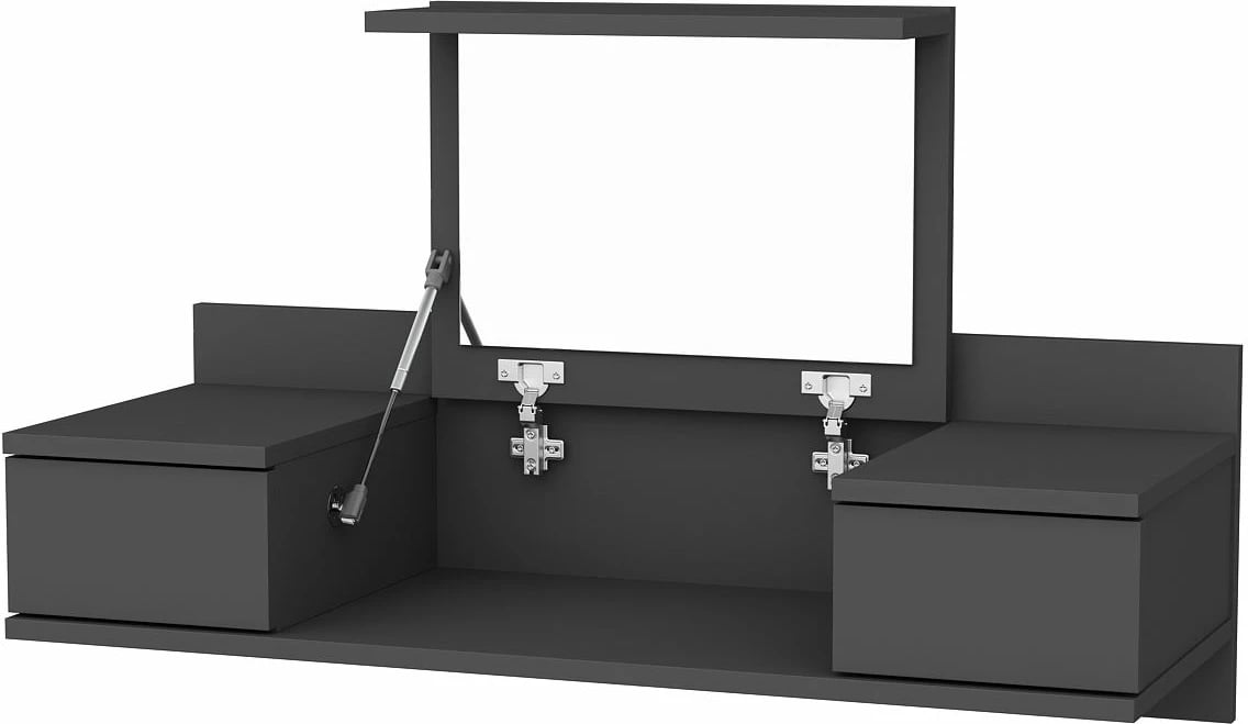 Tavolinë grimi, ngjyrë antracit, Skye Decor, Zenn