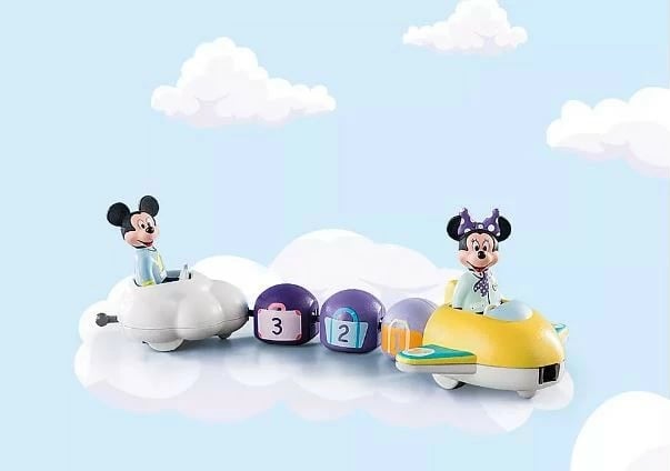 Set lodrash Playmobil 1-2-3 Disney 71320 Ride in the Clouds me Mickey dhe Minnie, 7 pjesë