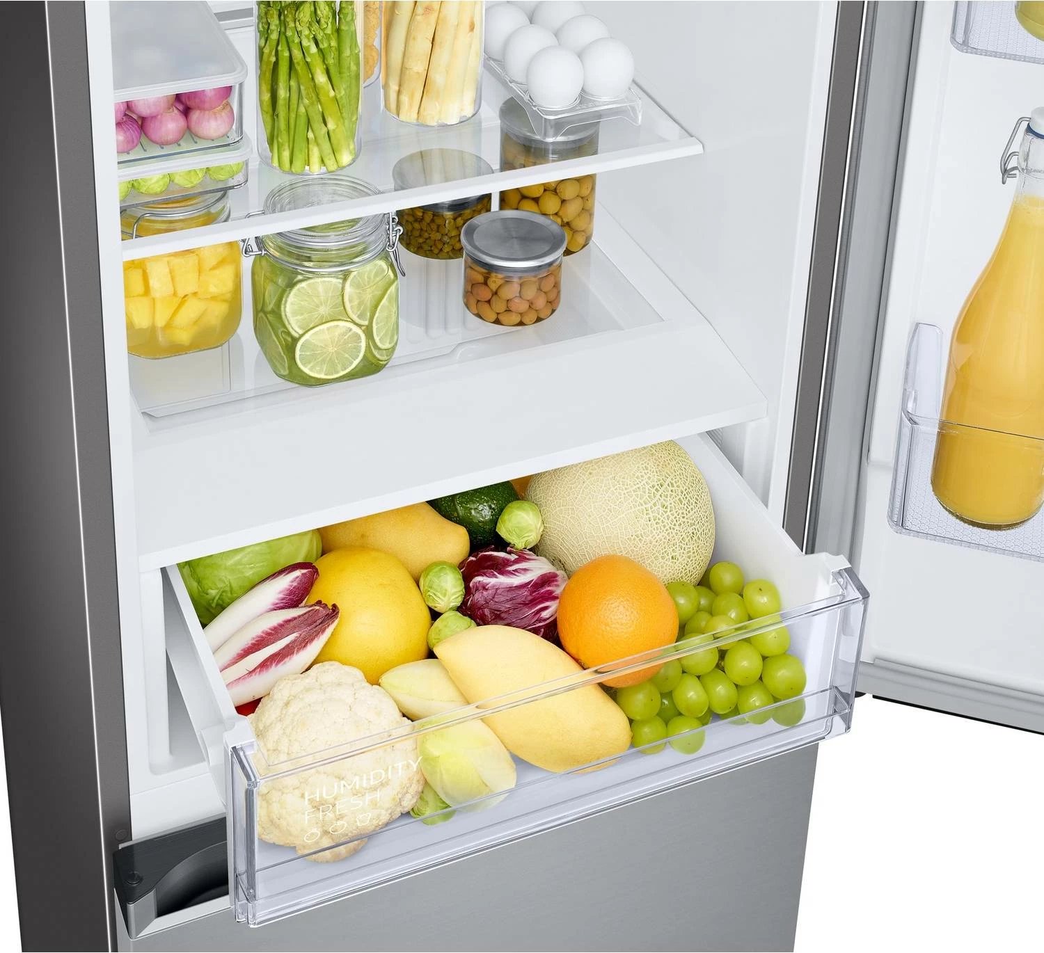 Frigorifer i kombinuar Samsung RB34C600DSA 390L klasë energjie D Wi‑Fi argjendtë