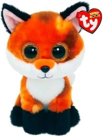 Lodër pelushi TY Beanie Boos Meadow, dhelpër, 15 cm, portokalli