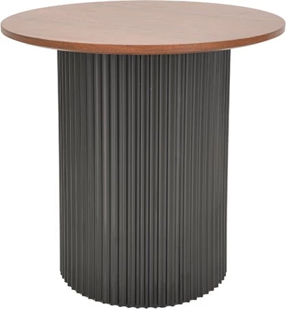 Set tavolinash kafeje Dovel, MDF, ngjyrë arre-e zezë, 2 copë