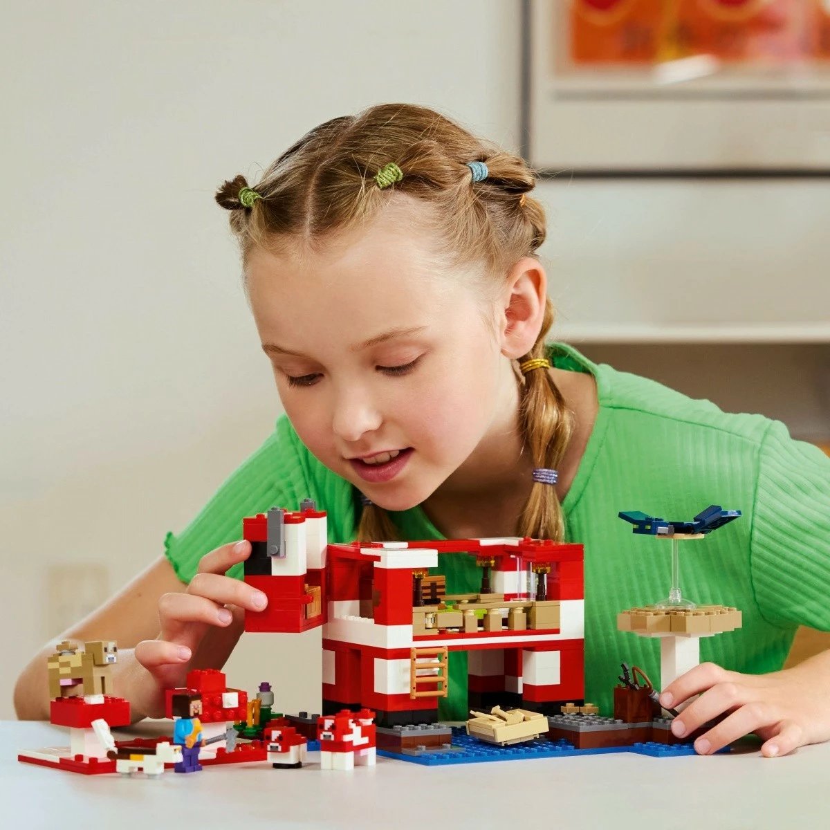 Set LEGO Minecraft Mushroom Cow House 21270, 500 pjesë