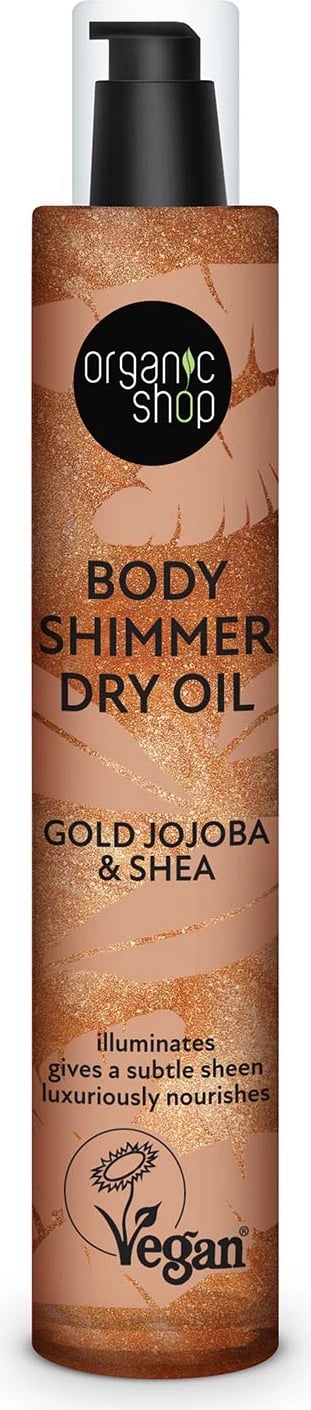 Vaj i thatë për trup Natura Siberica Organic Shop Gold Jojoba & Shea, 100ml