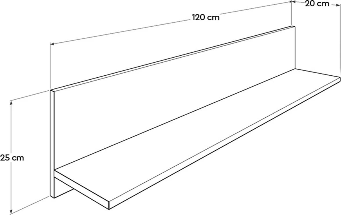 Raf muri Hanah Home, Raf-11-Pp-1, ngjyrë e bardhë