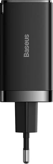 Karikues muri Baseus GaN5 Pro, 65W, 2xUSB-C, 1xUSB-A, me kabllo USB-C në USB-C, i zi
