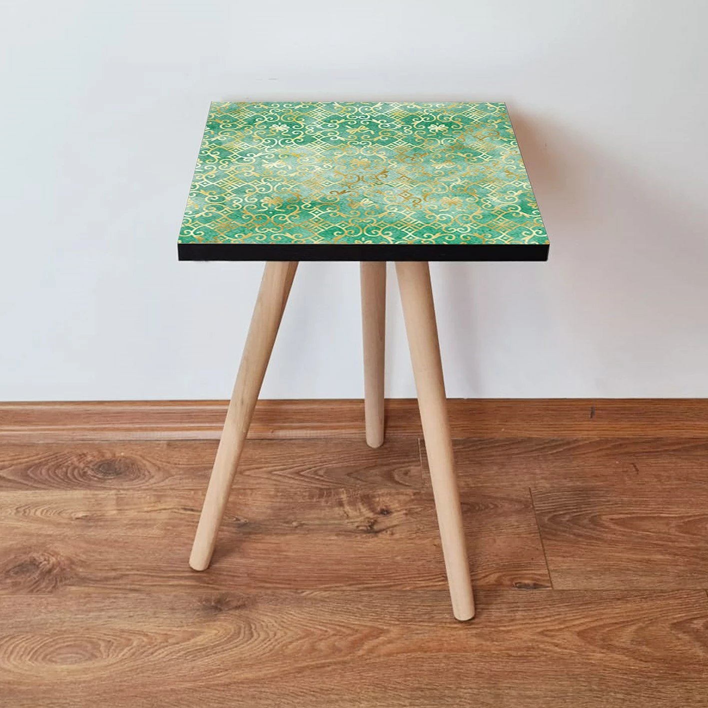 Tavolinë anësore, ngjyrë e gjelbër dhe ari, Skye Decor, Shp245