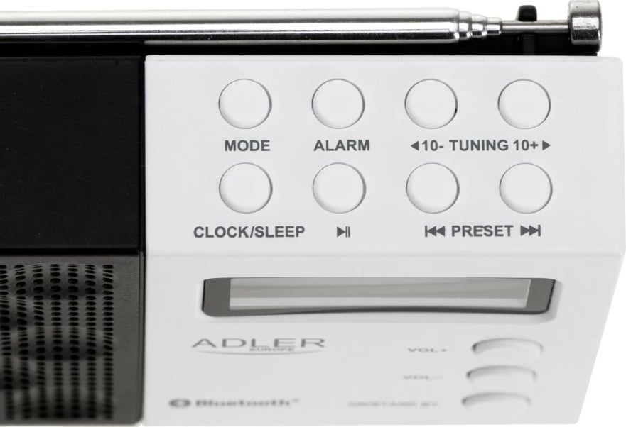 Radio digjitale Adler AD1908 me Bluetooth, USB/SD, e zezë/bardhë Radio digjitale Adler AD1908 me Bluetooth, USB/SD, e zezë/bardhë