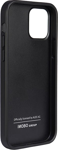 Mbështjellës Audi Synthetic Leather për iPhone 12/12 Pro 6.1", i zi