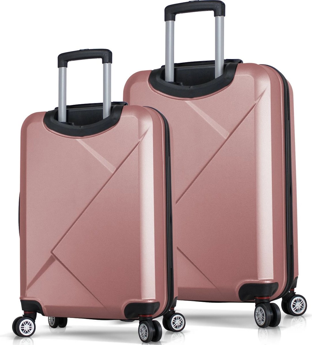 Set valixhesh (2 copë), ngjyrë rozë gold, Zoozie Bags, 6998