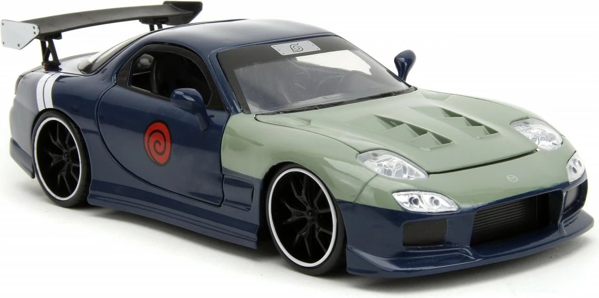 Makine model Jada Toys Mazda RX-7 1:24 me figurë Kakashi Hatake, Naruto Shippuden, Jeshile/Kaltër Makine model Jada Toys Mazda RX-7 1:24 me figurë Kakashi Hatake, Naruto Shippuden, Jeshile/Kaltër