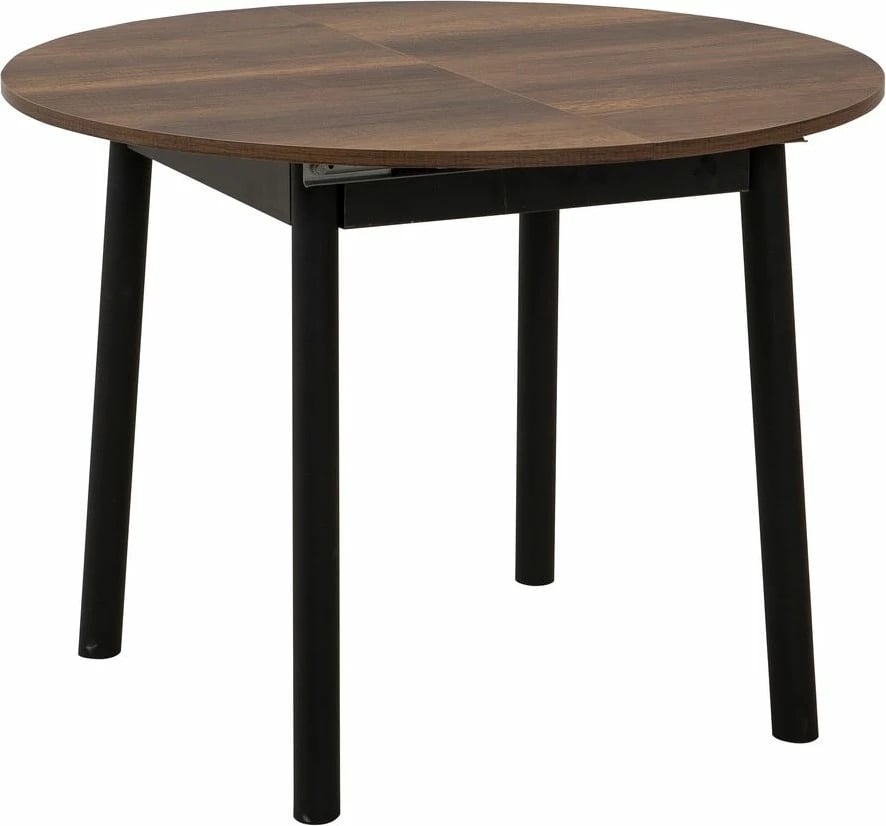 Tavolinë ngrënieje e zgjatshme Skye Decor, Oliver, ngjyrë arre, e zezë