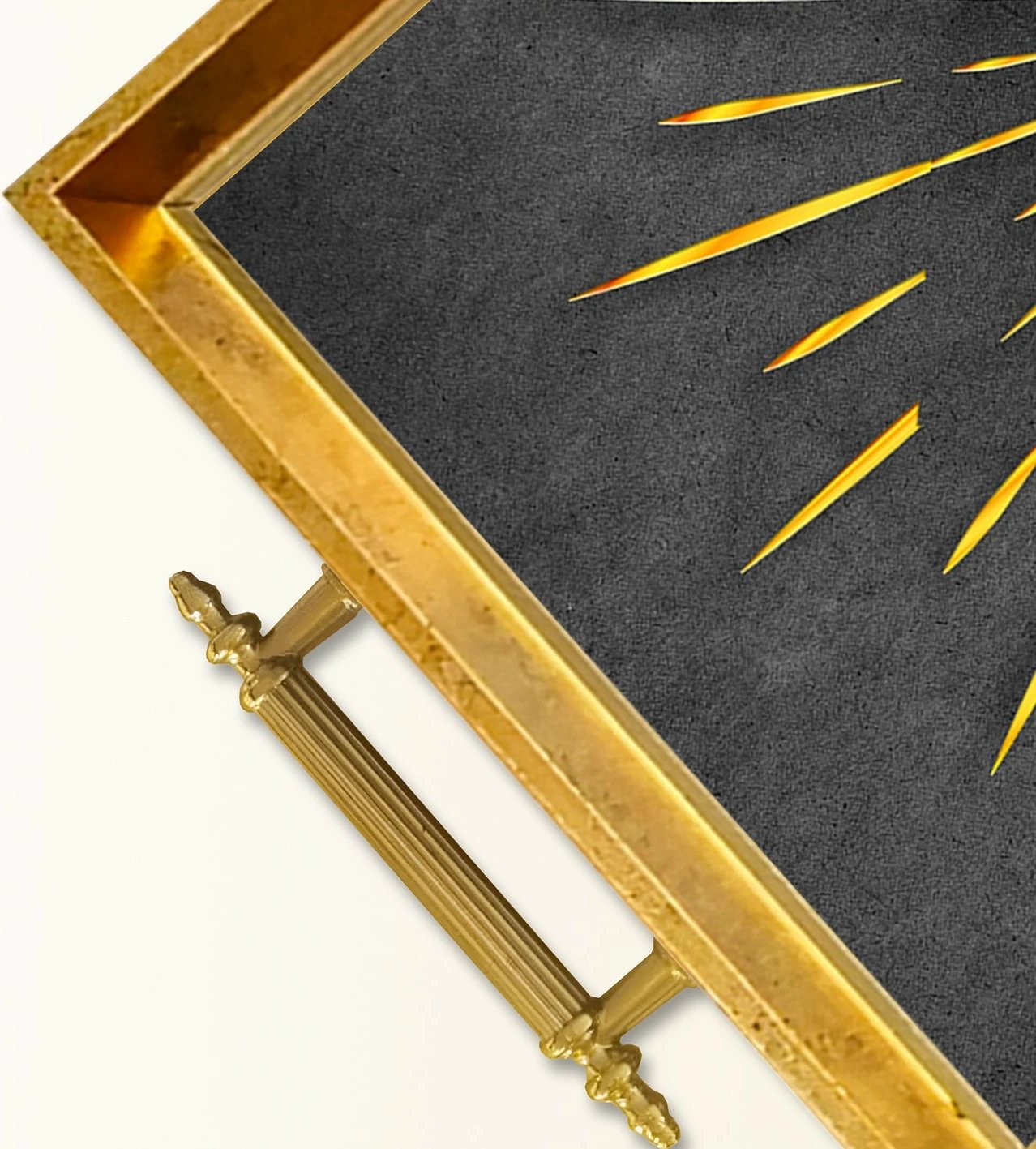 Tabaka prej qelqi, dizajn Aberto, TPEA9834, shumëngjyrëshe, 50x29x3.5cm Tabaka prej qelqi, dizajn Aberto, TPEA9834, shumëngjyrëshe, 50x29x3.5cm