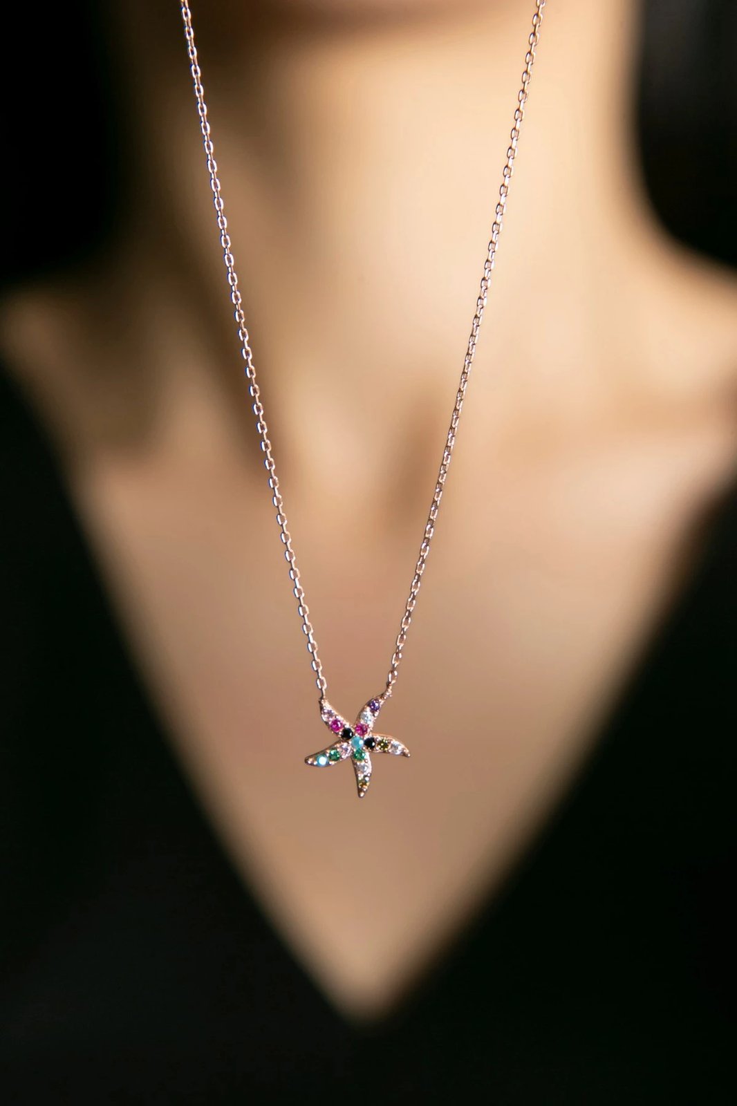 Qafore argjendi Elika, ngjyrë ari rozë, ELKSLVR7459R