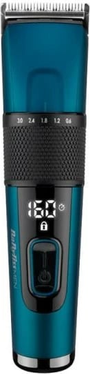 Makinë rroje flokësh, BaByliss E990E, tehe çelik japonez, bateri Li-ion 160 min, 45 gjatësitë 0.6–28 mm, blue/black