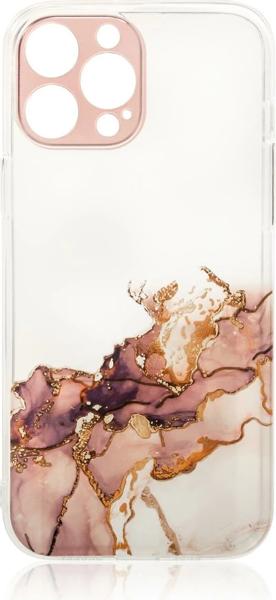 Mbështjellës Hurtel Marble Case për Samsung Galaxy A12 5G, TPU, Kafe