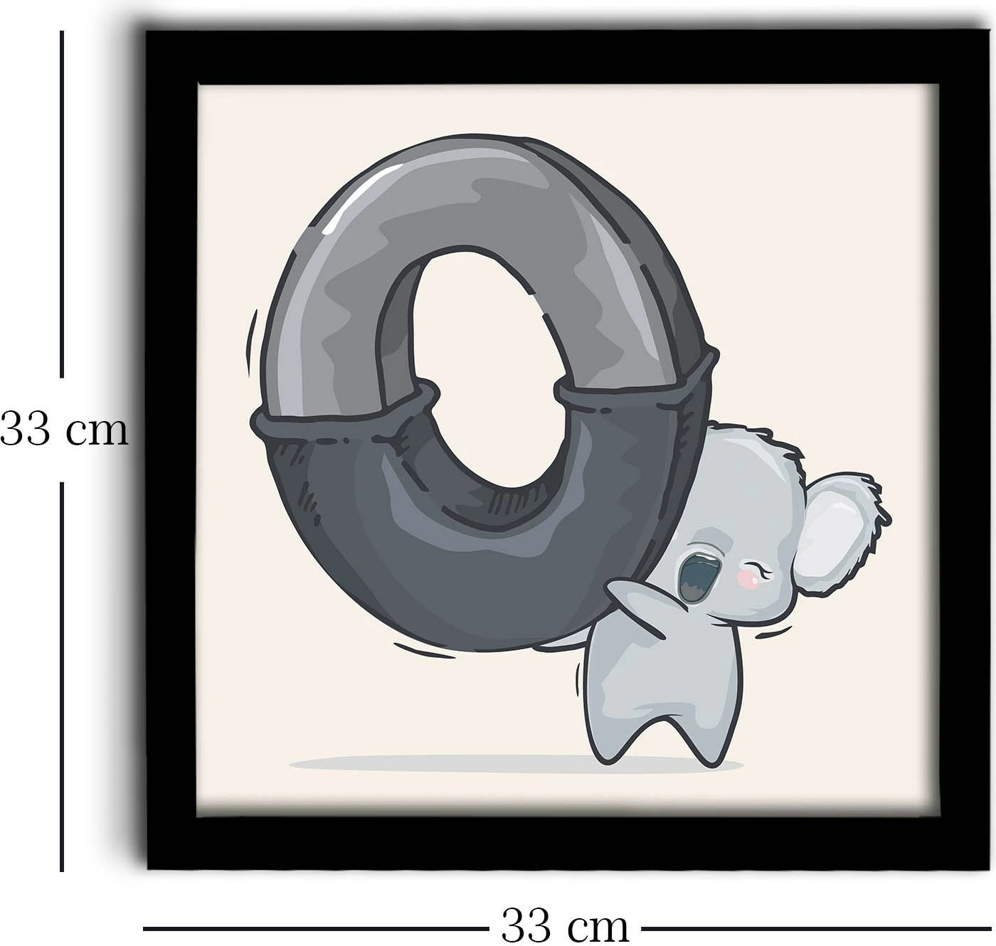 Pikturë dekorative MDF me kornizë, Wallity, 3333SCT-001, 33x33 cm