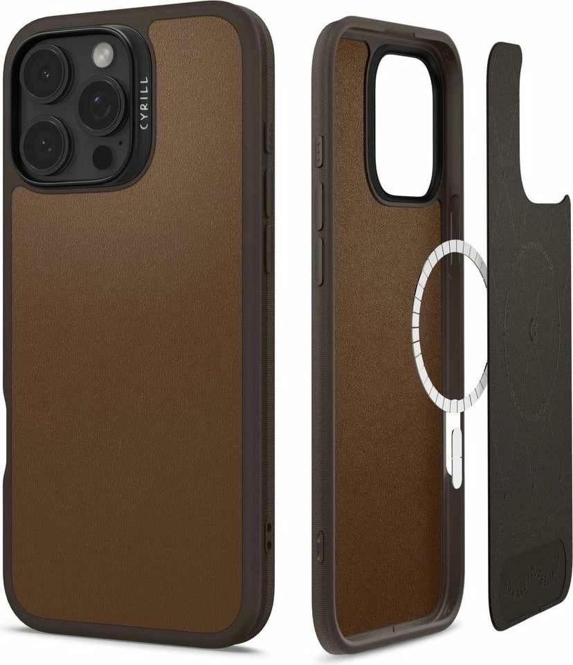 Mbështjellës Spigen Cyrill Kajuk Mag për iPhone 16 Pro Max, Kafe