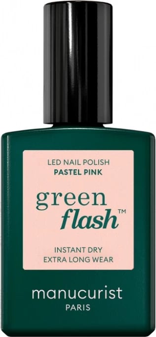 Llak për thonj për femra Manucurist Green Flash Pastel Pink 15ml