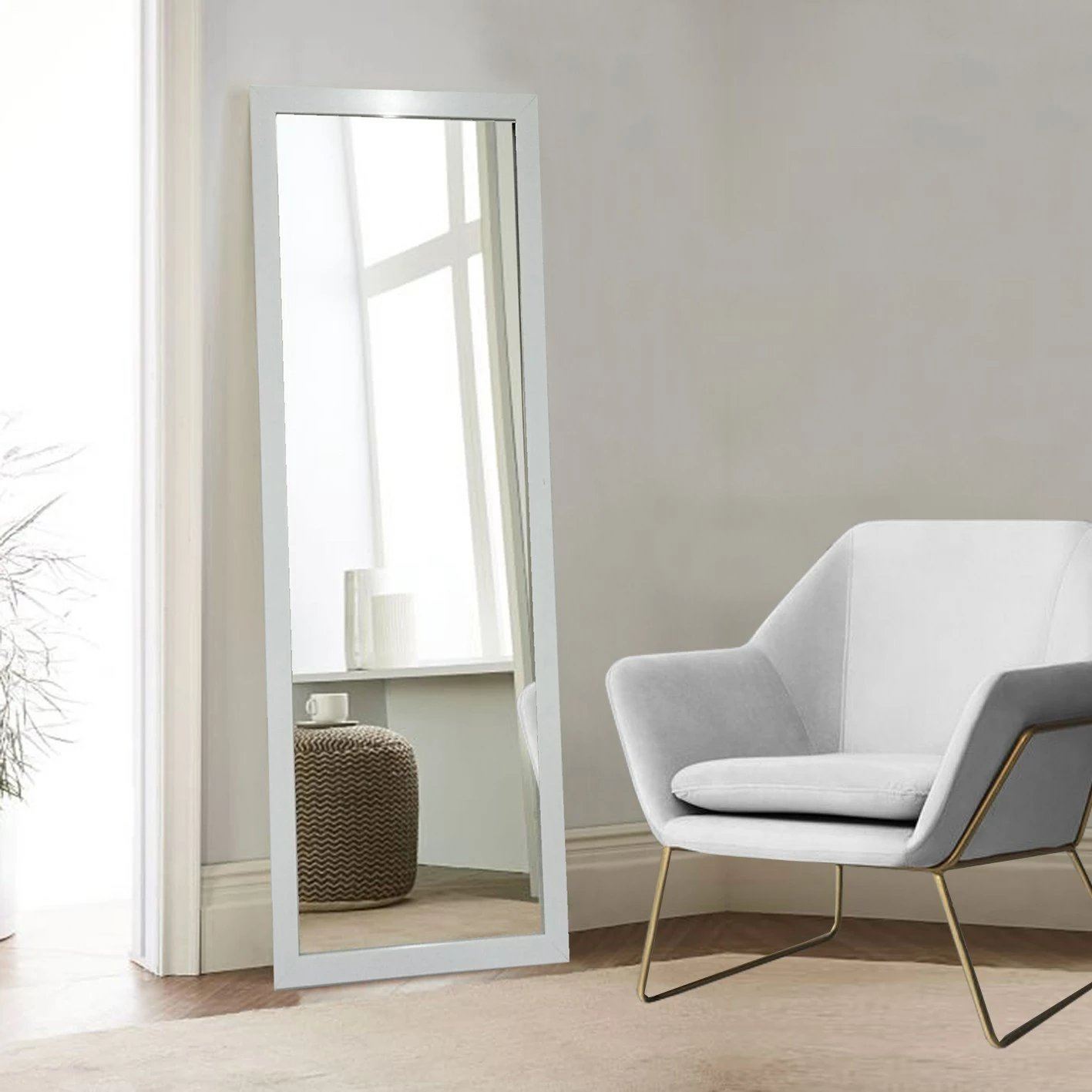 Pasqyrë Cheval Hanah Home, Cheval 105, e bardhë