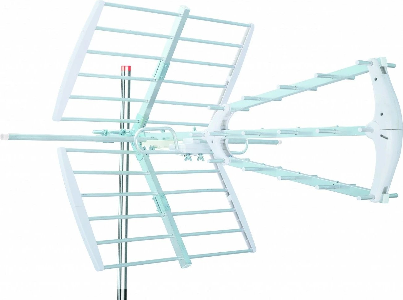 Antenë drejtimi TechniSat Technicombo T3-a me përforcues, jashtme, Alumini/Bardhë Antenë drejtimi TechniSat Technicombo T3-a me përforcues, jashtme, Alumini/Bardhë