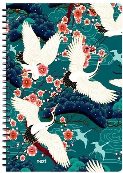 Fletore spirale Next Trends Crane 21x29cm, 2 lëndë, 70 fletë