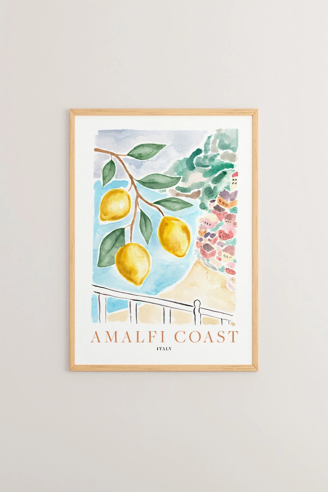 Pikturë dekorative me kornizë, Wallity, Tekhamcerceve7, shumëngjyrëshe, 33x48cm