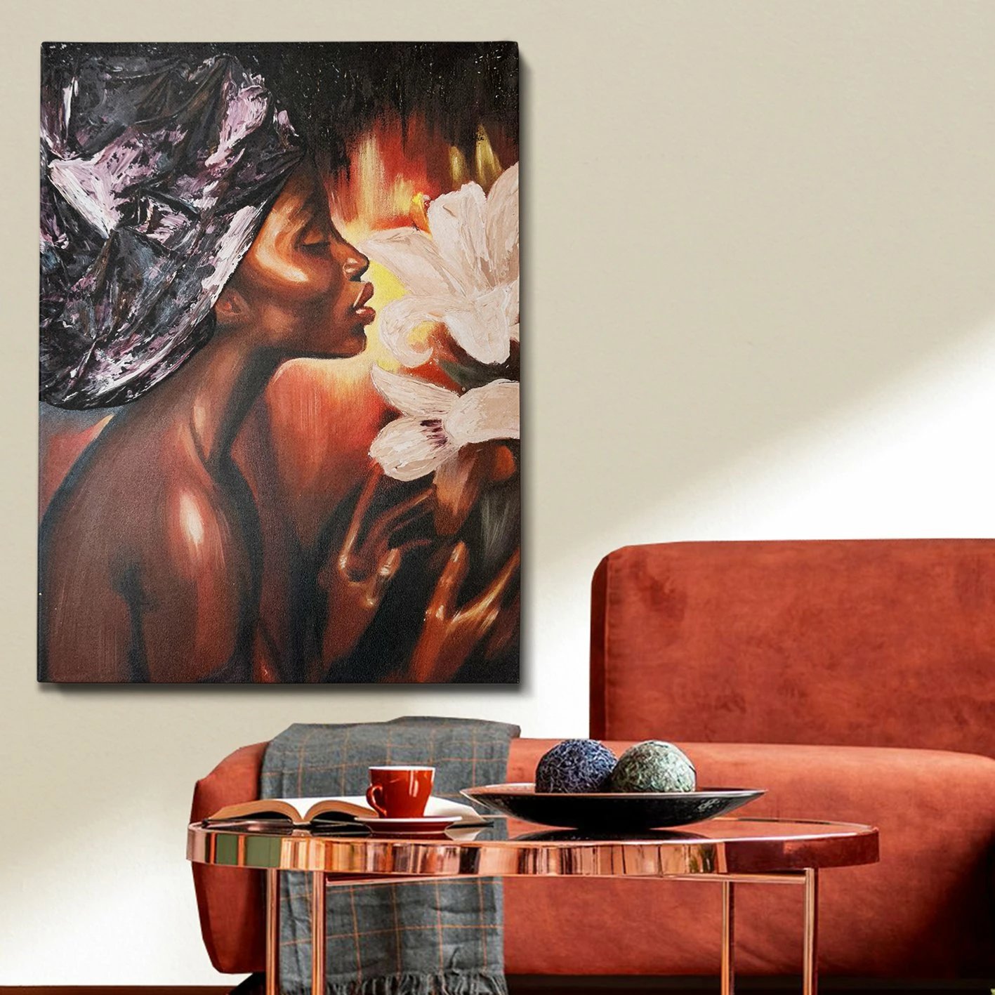 Pikturë dekorative me vaj Wallity, OPL1324853117 - 5070, shumëngjyrëshe, 50x70cm