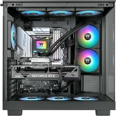 Ftohës uji AIO, Thermaltake LA240 ARGB (CL-W457-PL12SW-A), radiator 240 mm me 2x120 mm, ARGB, 4-pin PWM, Intel/AMD
