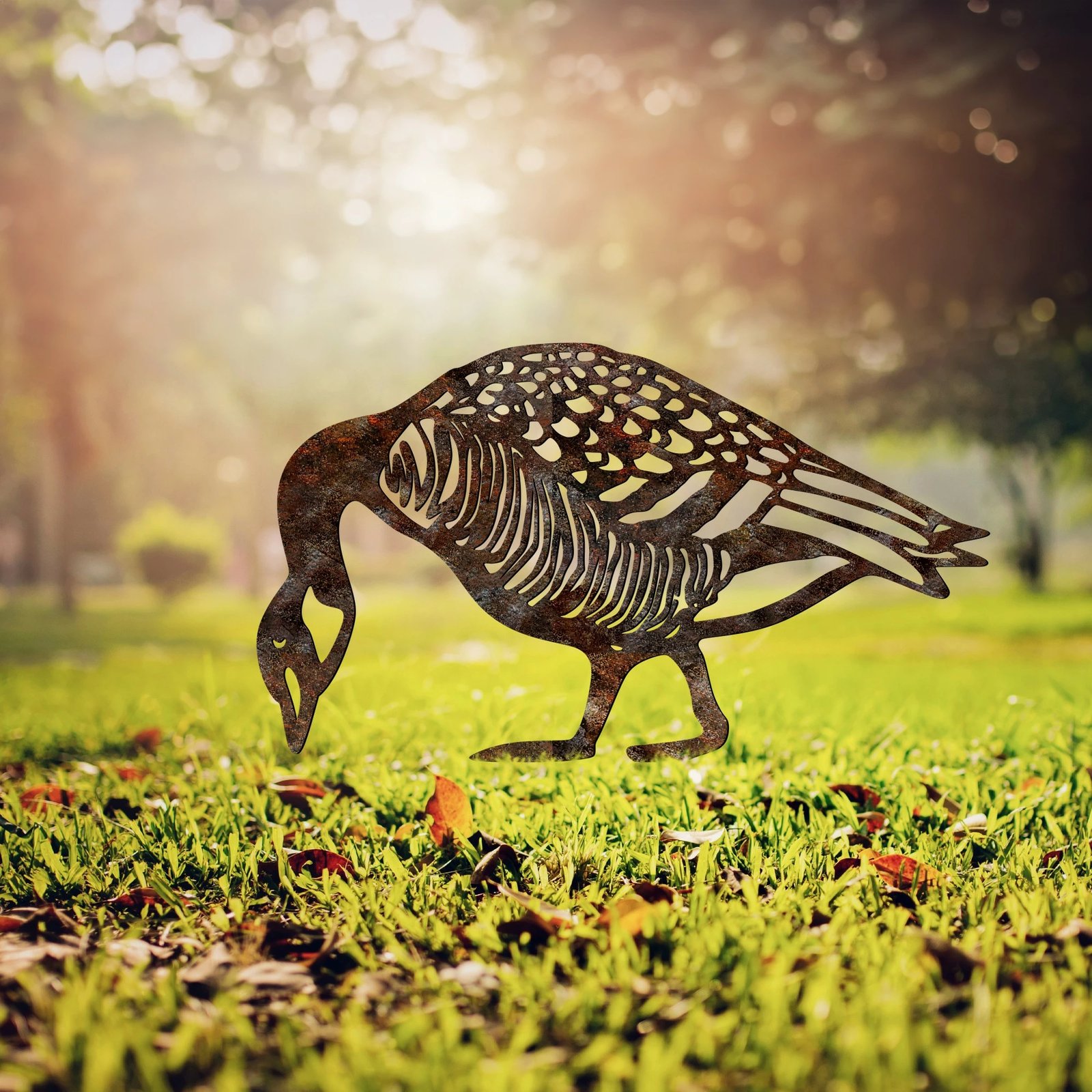 Objekt dekorativ për kopsht, dizajn Aberto, patë, shumëngjyrëshe, 44x50cm