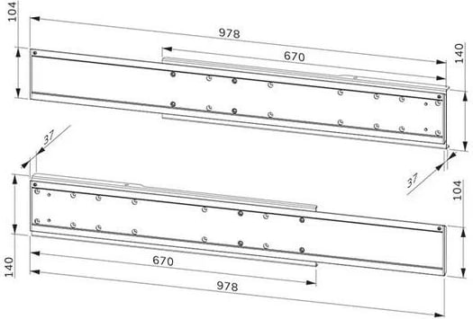 Adapter dy-ekranësh për mbajtëse, Neomounts ADM-875BL2, 42-65 inç, VESA deri 2000x600, deri 50 kg për ekran (100 kg max), për FL55-875BL1/WL55-875BL1, zi