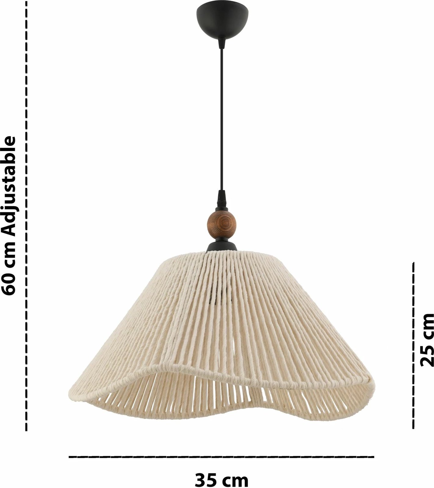 Llambë tavani Opviq, Sukne W, ecru, kafe