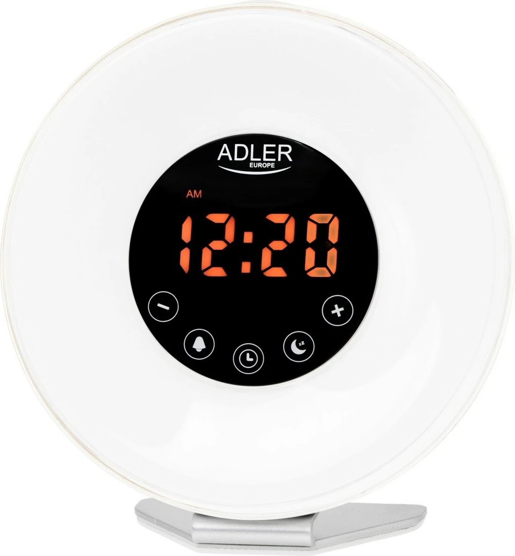 Zgjues me dritë, Adler AD1916, simulim agimi, radio FM, USB-C, ngjyrë e bardhë