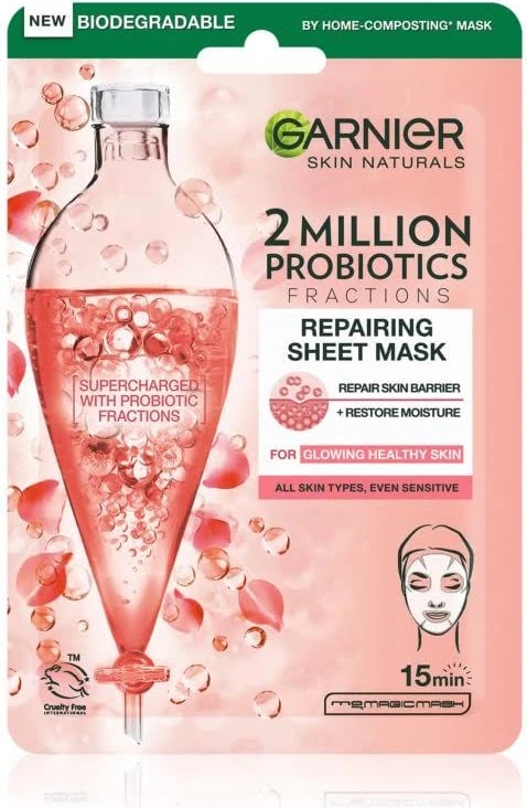Maskë për fytyrë Garnier Skin Naturals 2 Million Probiotics Fractions, 28 gr