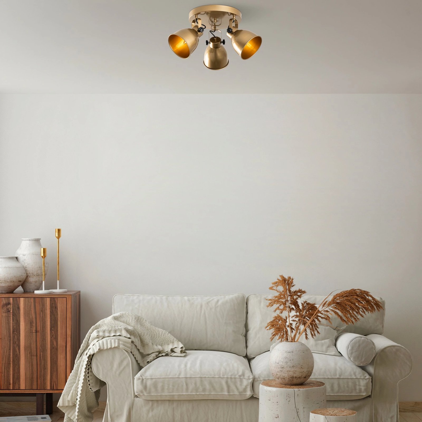 Llambë tavani Opviq, ngjyrë ari, Spotkafası - 13789