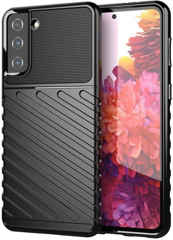 Mbështjellës Hurtel Thunder Case për Samsung Galaxy S22+, i zi