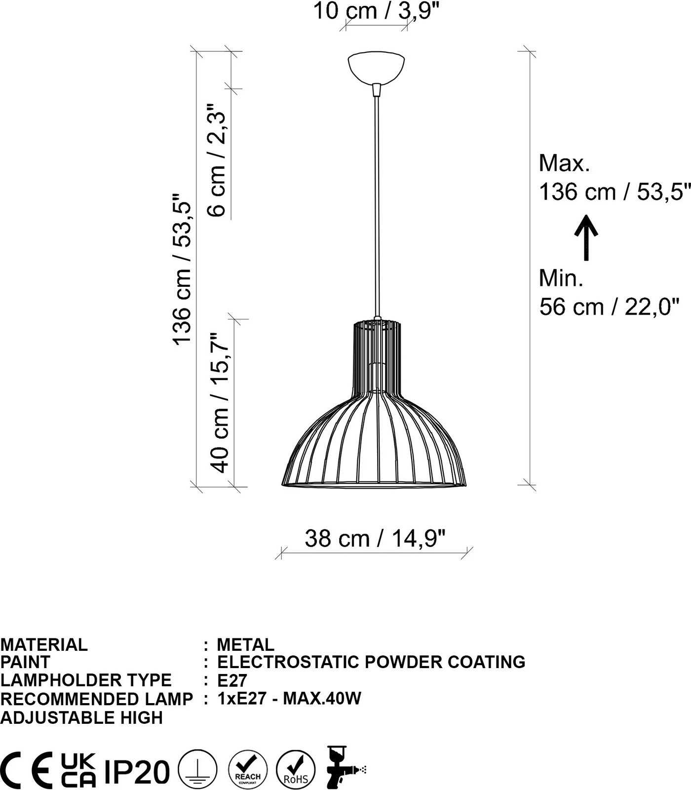 Llambë tavani Opviq, ngjyrë ari, Tabut - Mr - 672-1
