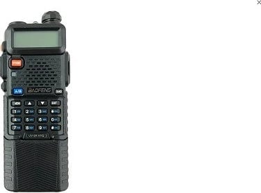 Radio portative BAOFENG UV-5R HTQ, 3800mAh, FM radio, e zezë