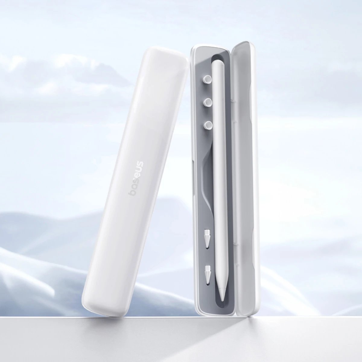 Mbështjellës për stylus Baseus Smooth Writing 2, për Apple Pencil 1/2, i bardhë