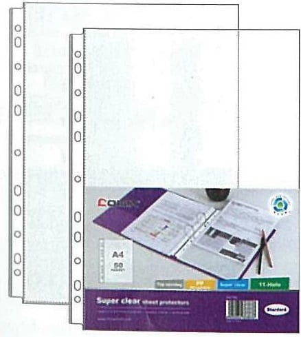 Fletë mbrojtëse A4 me vrima të shumëfishta NEXT, 100 copë