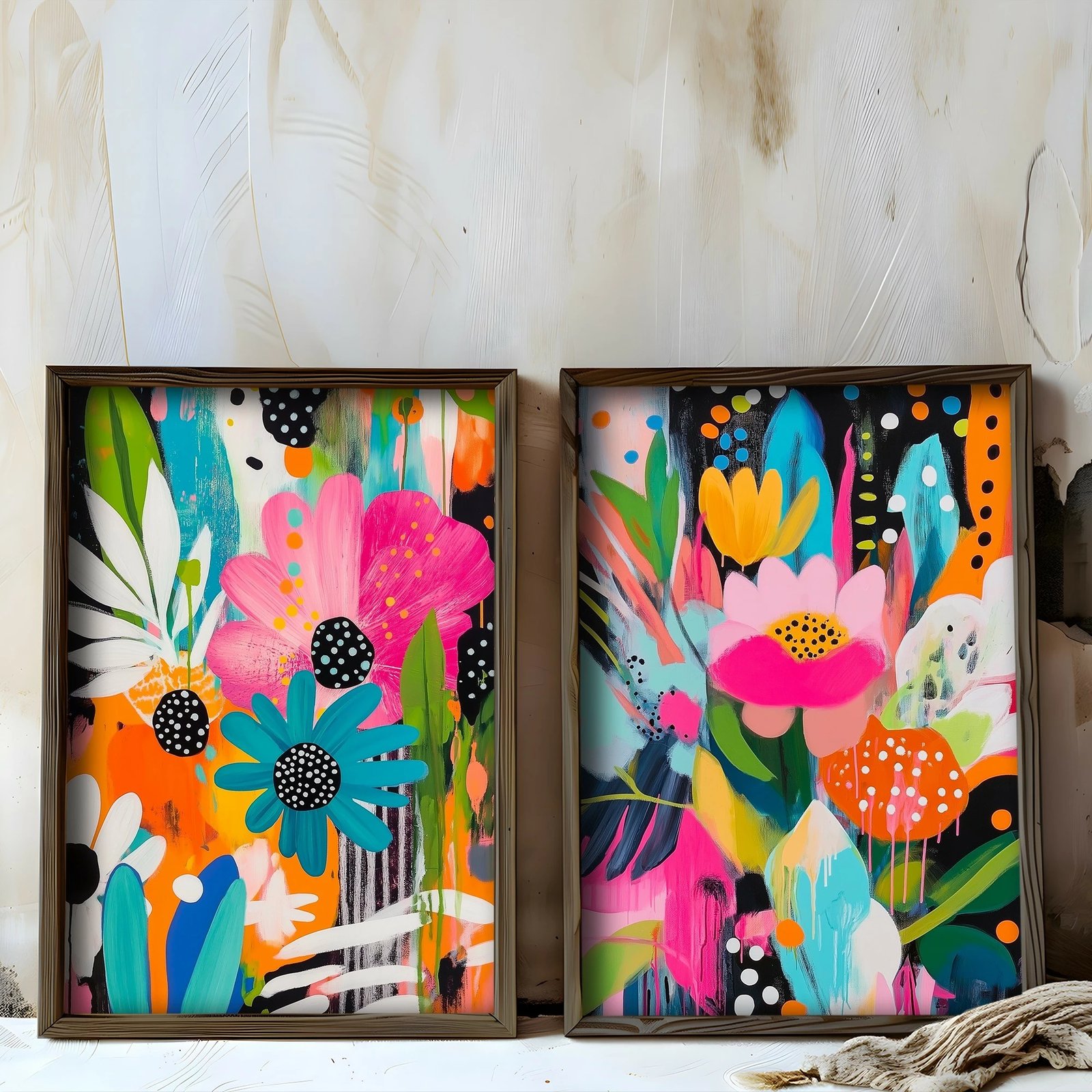 Pikturë dekorative me kornizë MDF (2 copë), Wallity, TUN135