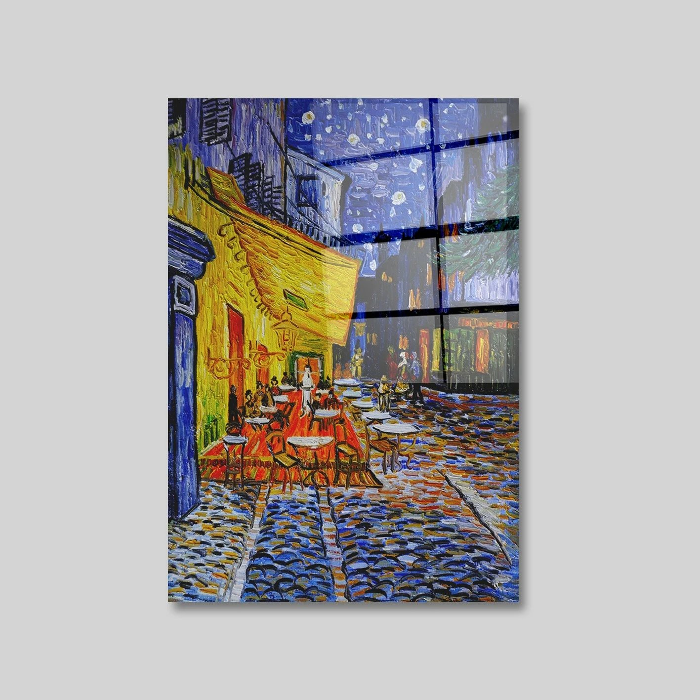 Pikturë dekorative prej xhami të temperuar, shumëngjyrëshe, Wallity 2292, 50x70cm