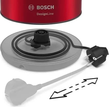 zierëse uji elektrike, Bosch, TWK3P424, 1.7 L, e kuqe