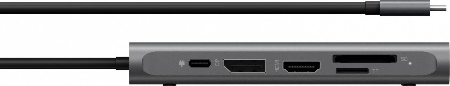 Stacion dokimi IcyBox IB-DK4050-CPD 12-në-1, anthracite/zi