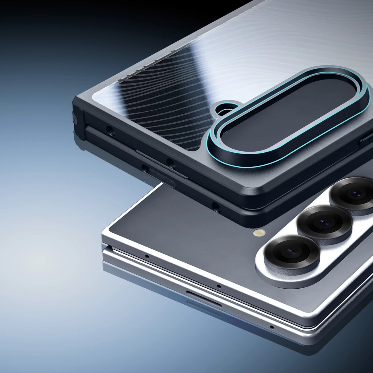 Mbështjellës Dux Ducis Aimo për Samsung Galaxy Z Fold7, TPU/PC, mbrojtje rënie, shtresë hidrofobike, i zi