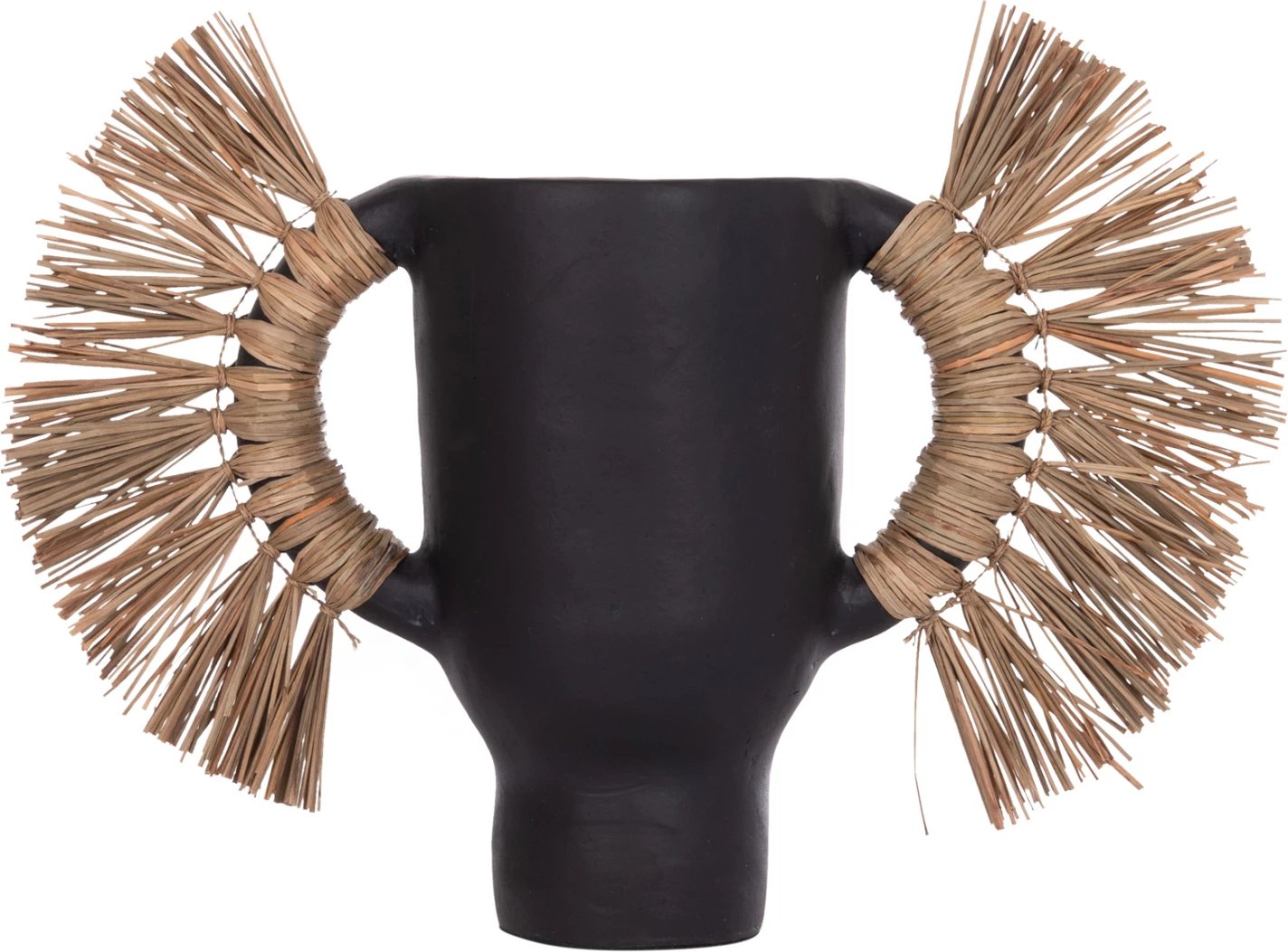 Vazo dekorative tavoline ALICA, terrakotë e zezë, bar i thatë, 55x19x34cm Vazo dekorative tavoline ALICA, terrakotë e zezë, bar i thatë, 55x19x34cm