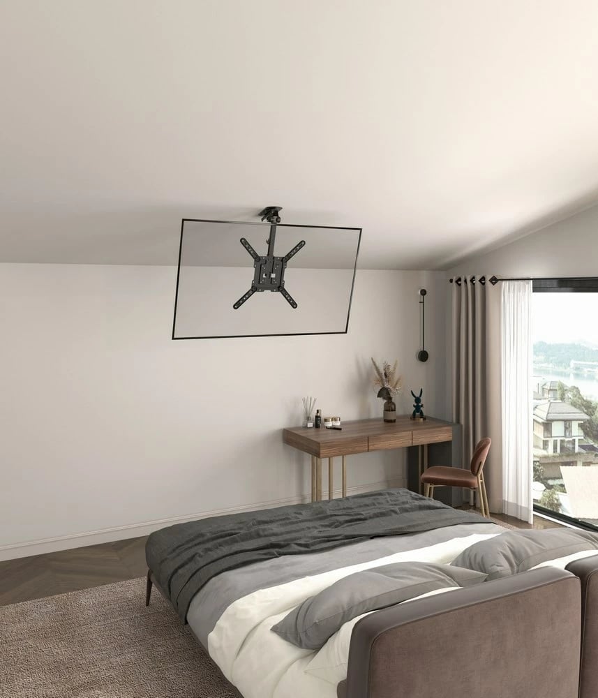 Mbajtëse tavani për TV/monitor Gembird CM-55ST-01, 23-55", e zezë