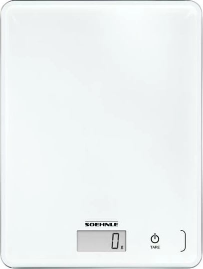 Peshore kuzhine, Soehnle, Page Compact 300 (61501), digjitale, e hollë, e bardhë