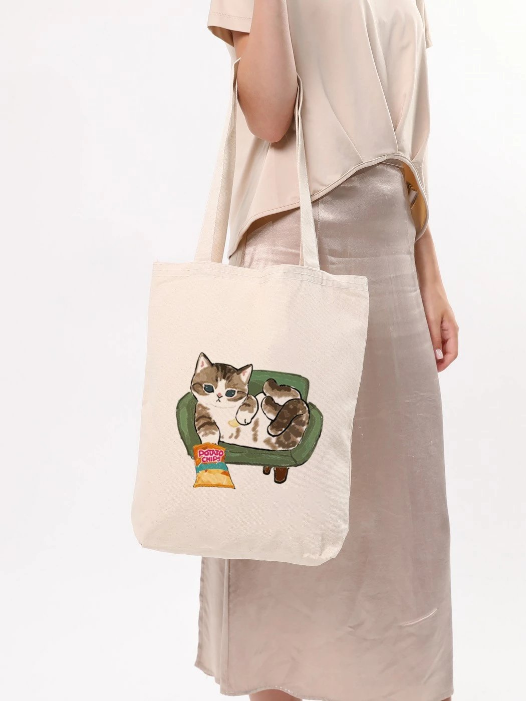Torbë tote Zoozie Bags, 1616, krem