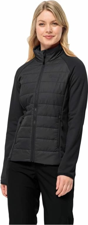 Jakne Jack Wolfskin për femra, të zeza