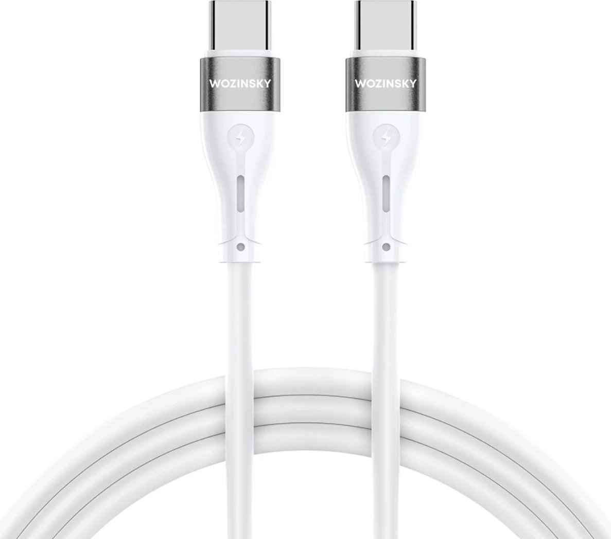 Kabllo USB-C në USB-C Wozinsky WSTCC1, 1m, 65W, Bardhë